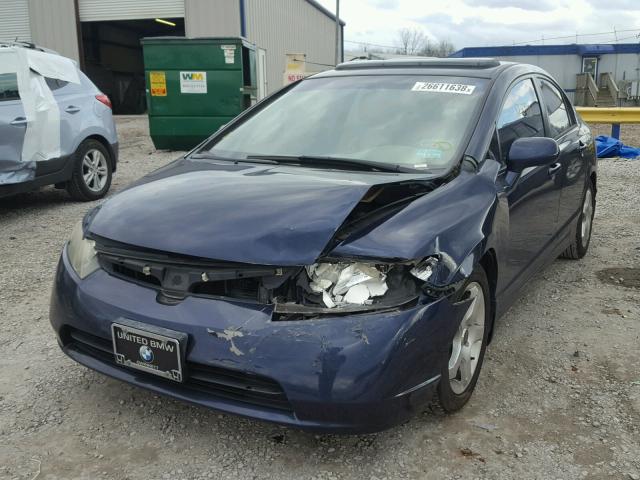 1HGFA16816L095140 - 2006 HONDA CIVIC EX ლურჯი ფოტო 2
