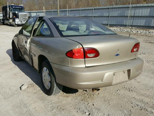 1G1JC124027181931 - 2002 CHEVROLET CAVALIER GOLD photo 3