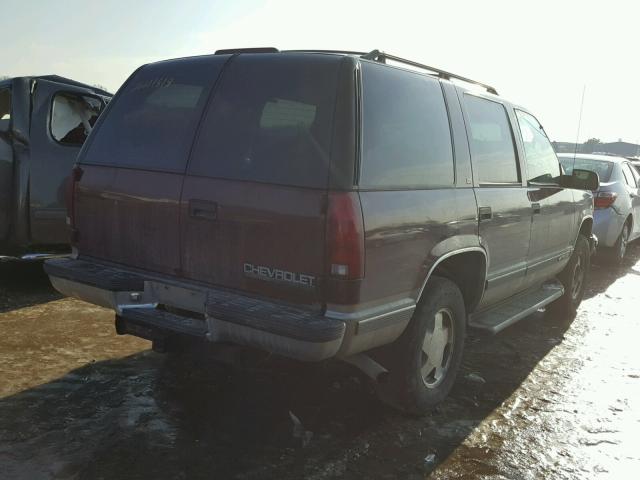 1GNEK13R5XJ531707 - 1999 CHEVROLET TAHOE K150 MAROON photo 4