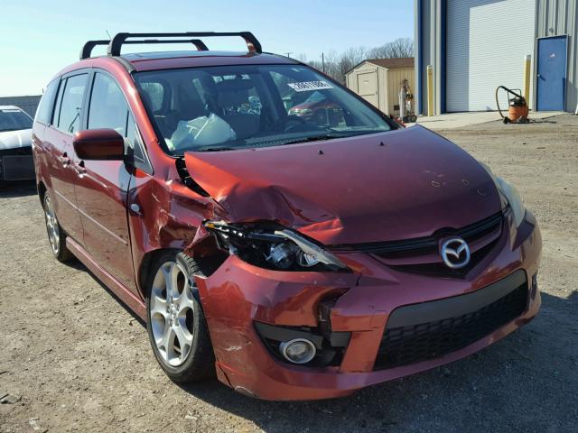 JM1CR293790328038 - 2009 MAZDA 5 MAROON photo 1