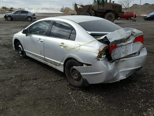 2HGFA16659H111940 - 2009 HONDA CIVIC SILVER photo 3