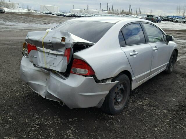 2HGFA16659H111940 - 2009 HONDA CIVIC SILVER photo 4