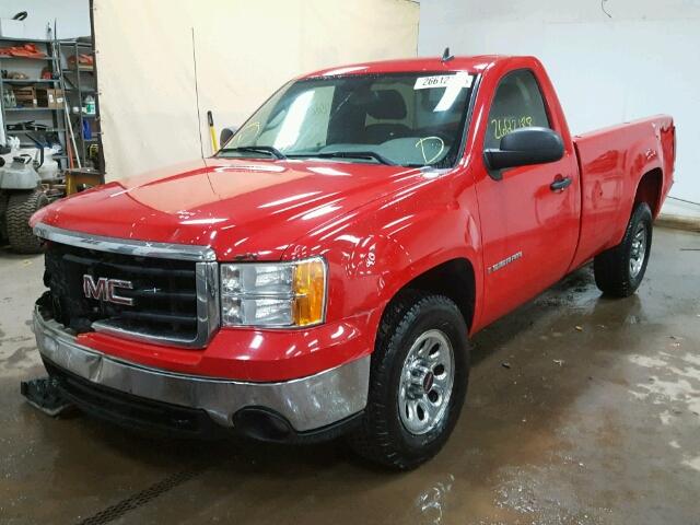 1GTEC14048E106110 - 2008 GMC SIERRA C15 RED photo 2