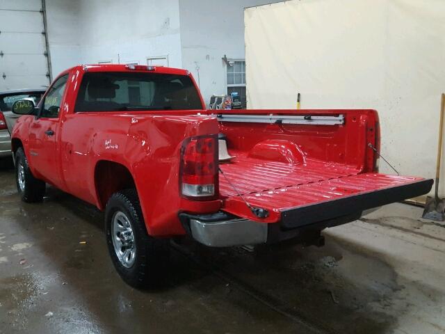 1GTEC14048E106110 - 2008 GMC SIERRA C15 RED photo 3