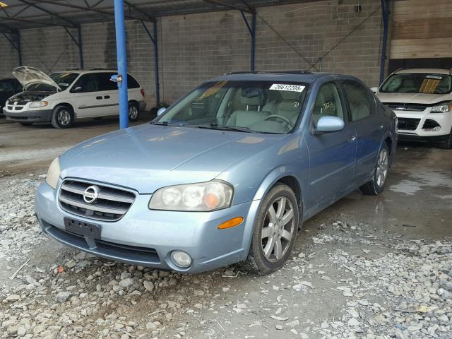 JN1DA31A12T319225 - 2002 NISSAN MAXIMA GLE BLUE photo 2