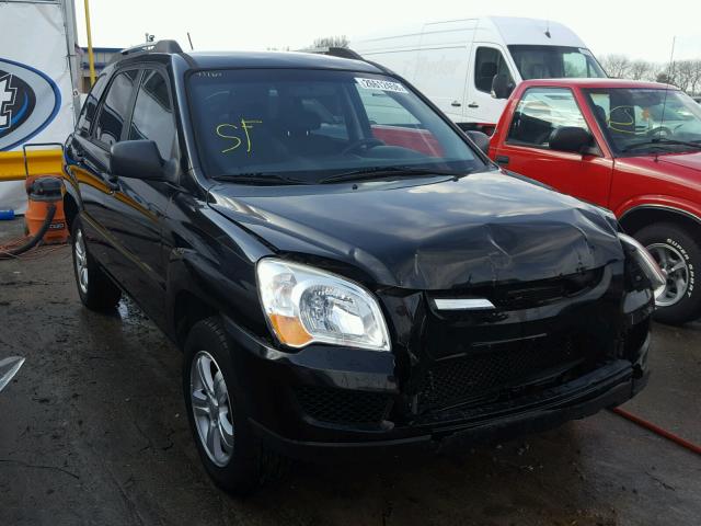 KNDJE724X97656368 - 2009 KIA SPORTAGE L BLACK photo 1