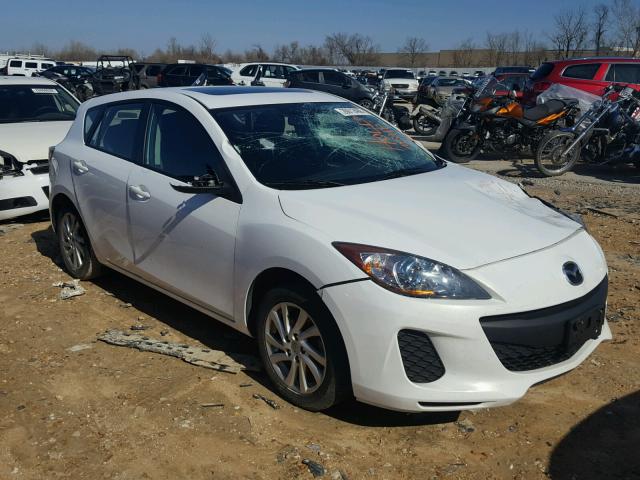 JM1BL1L85C1639917 - 2012 MAZDA 3 I WHITE photo 1