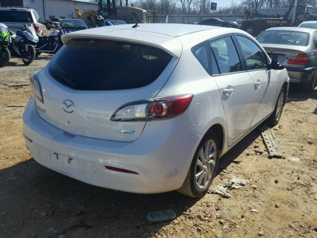 JM1BL1L85C1639917 - 2012 MAZDA 3 I WHITE photo 4