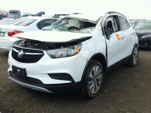 KL4CJASB6HB157413 - 2017 BUICK ENCORE PRE WHITE photo 2