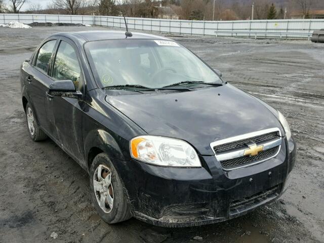 KL1TD5DE3BB228318 - 2011 CHEVROLET AVEO LS BLACK photo 1