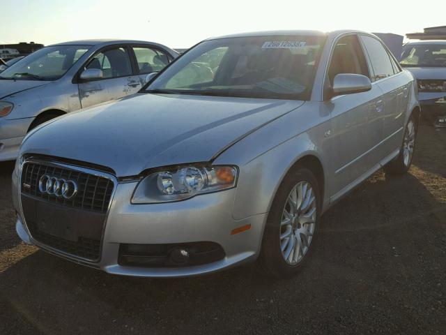 WAUAF78E68A137717 - 2008 AUDI A4 2.0T SILVER photo 2