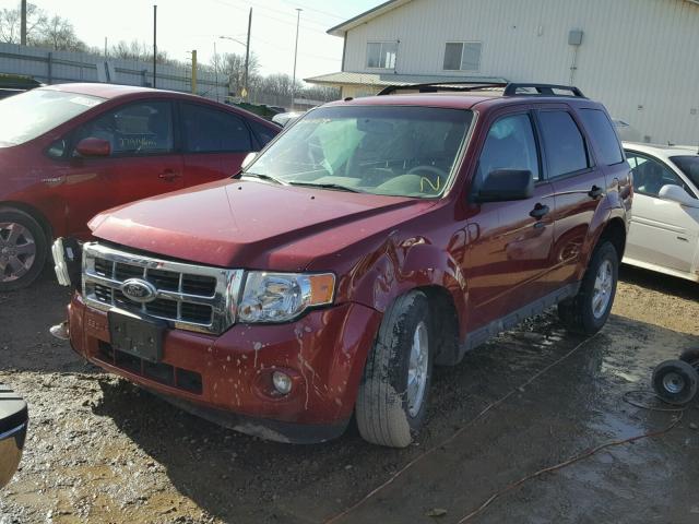 1FMCU0D72AKD39949 - 2010 FORD ESCAPE XLT RED photo 2