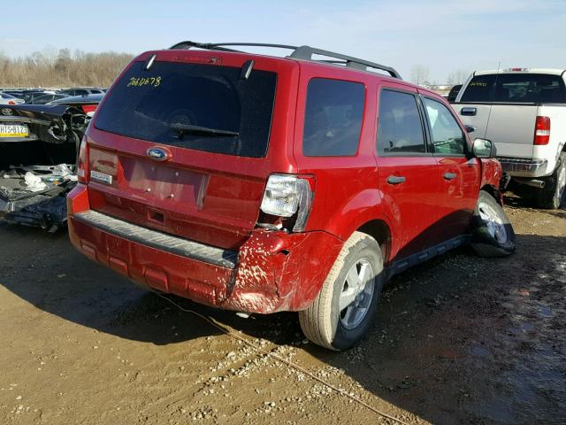 1FMCU0D72AKD39949 - 2010 FORD ESCAPE XLT RED photo 4