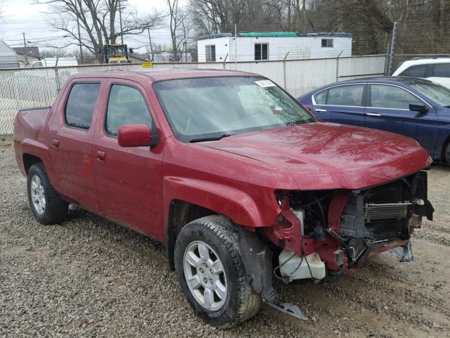 2HJYK16466H501486 - 2006 HONDA RIDGELINE RED photo 1