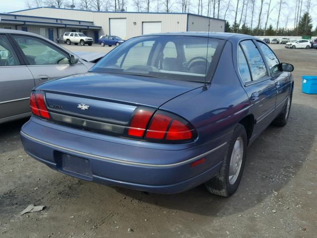 2G1WL52M3T1184933 - 1996 CHEVROLET LUMINA BLUE photo 4