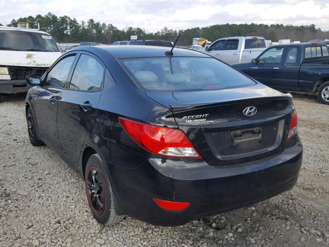 KMHCT4AE5FU866330 - 2015 HYUNDAI ACCENT GLS BLACK photo 3