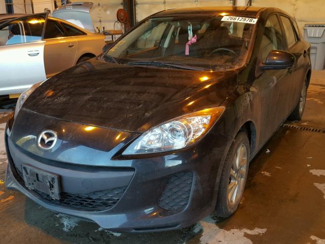 JM1BL1LP6D1826219 - 2013 MAZDA 3 I BLACK photo 2