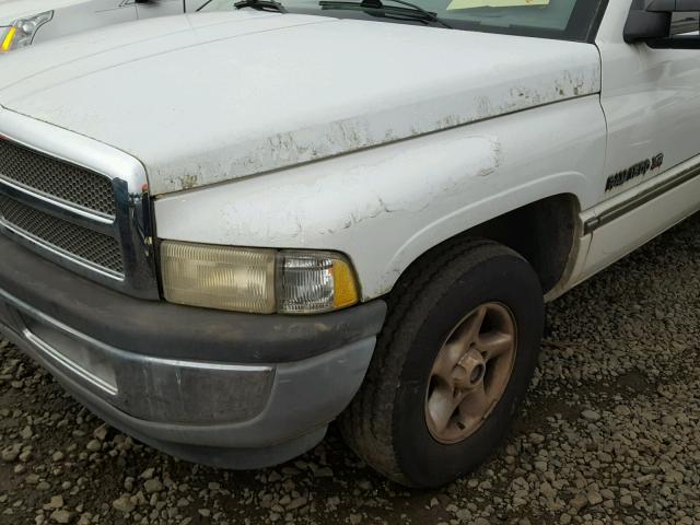 3B7HC13Z9VG760229 - 1997 DODGE RAM 1500 WHITE photo 9