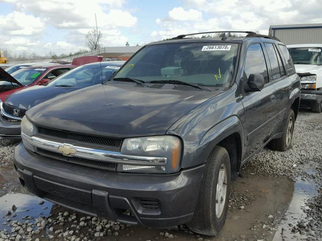 1GNDS13S572268045 - 2007 CHEVROLET TRAILBLAZE GREEN photo 2