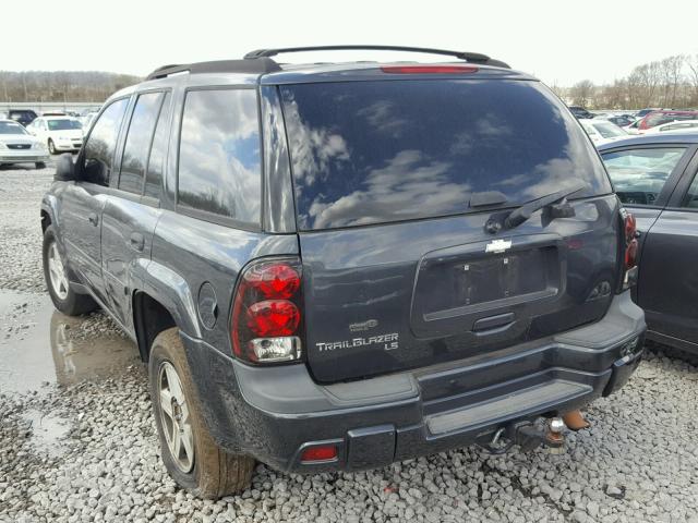 1GNDS13S572268045 - 2007 CHEVROLET TRAILBLAZE GREEN photo 3