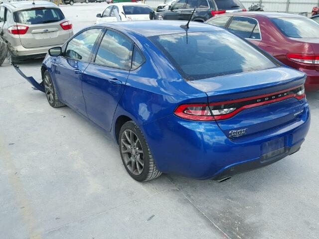 1C3CDFBA2DD326086 - 2013 DODGE DART SXT BLUE photo 3