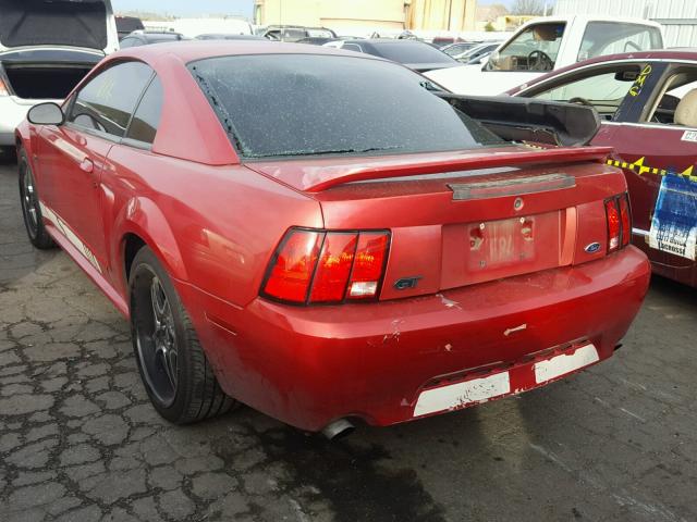 1FAFP42X4YF191833 - 2000 FORD MUSTANG GT RED photo 3