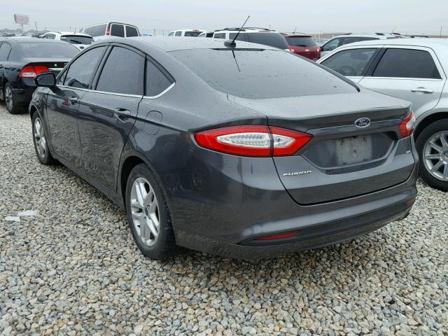 3FA6P0H76GR239074 - 2016 FORD FUSION SE GRAY photo 3