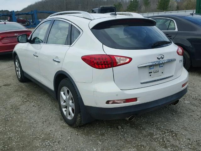 JN1AJ0HR9AM756606 - 2010 INFINITI EX35 BASE WHITE photo 3