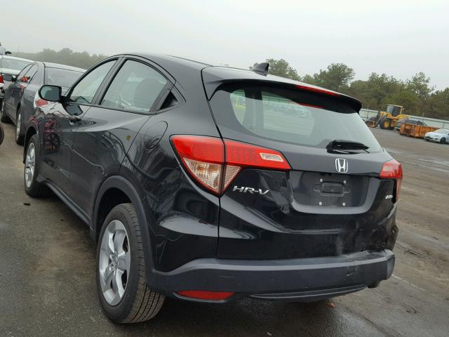 3CZRU6H3XGM720825 - 2016 HONDA HR-V LX BLACK photo 3