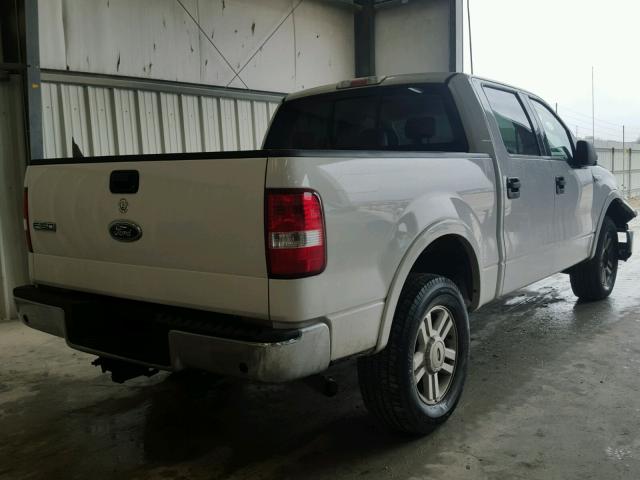 1FTPW14504KC63902 - 2004 FORD F150 SUPER WHITE photo 4