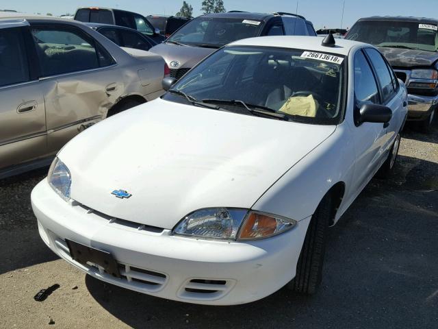 1G1JC524517121519 - 2001 CHEVROLET CAVALIER B WHITE photo 2