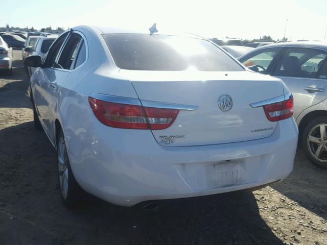 1G4PP5SK1E4152385 - 2014 BUICK VERANO WHITE photo 3