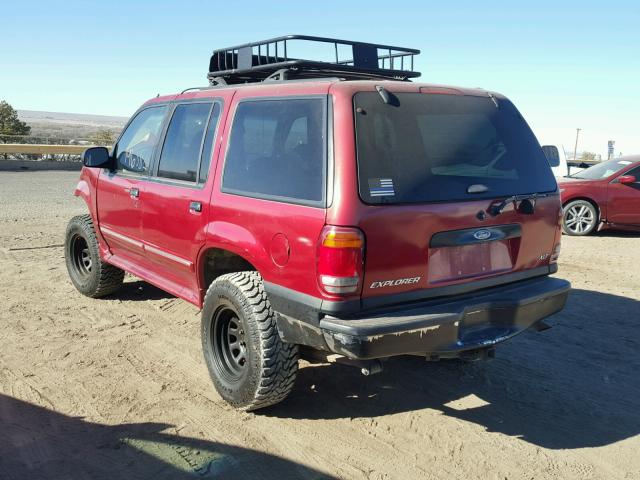 1FMZU34E1XZB64362 - 1999 FORD EXPLORER MAROON photo 3