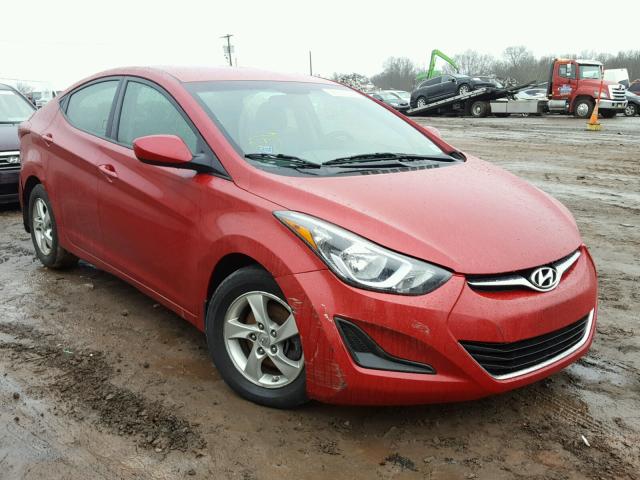 KMHDH4AE0FU354092 - 2015 HYUNDAI ELANTRA SE RED photo 1