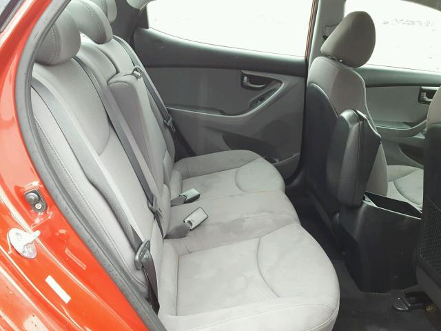 KMHDH4AE0FU354092 - 2015 HYUNDAI ELANTRA SE RED photo 6