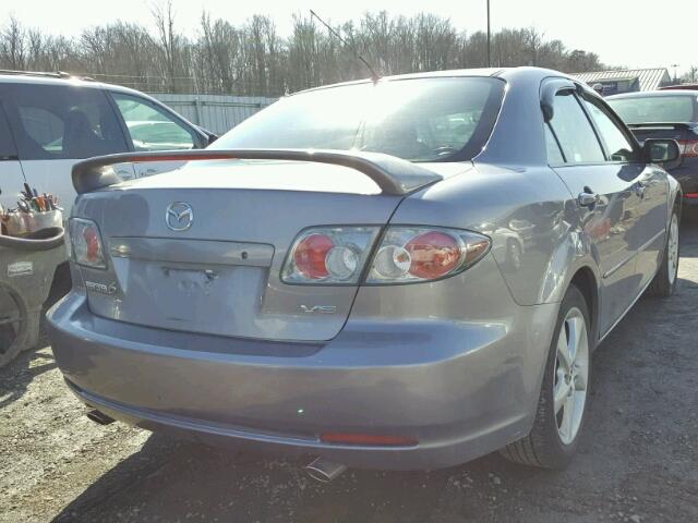 1YVHP80D865M39985 - 2006 MAZDA 6 S GRAY photo 4