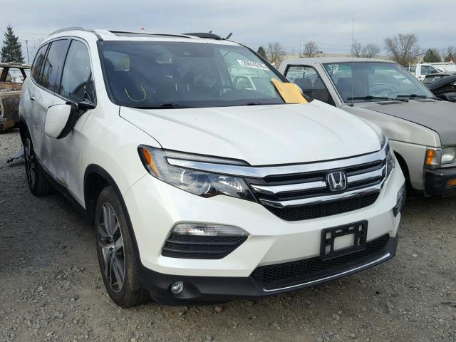 5FNYF6H04GB006694 - 2016 HONDA PILOT ELIT WHITE photo 1