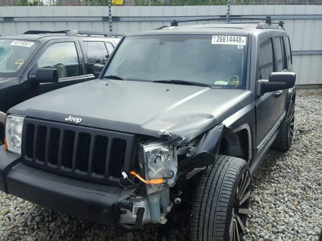 1J8HG58N76C295982 - 2006 JEEP COMMANDER BLACK photo 2