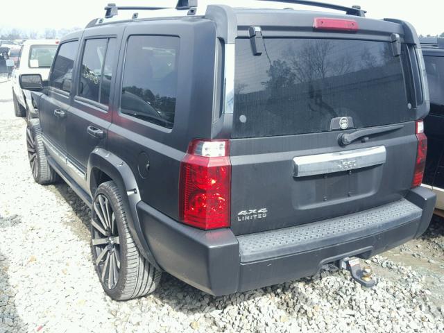 1J8HG58N76C295982 - 2006 JEEP COMMANDER BLACK photo 3