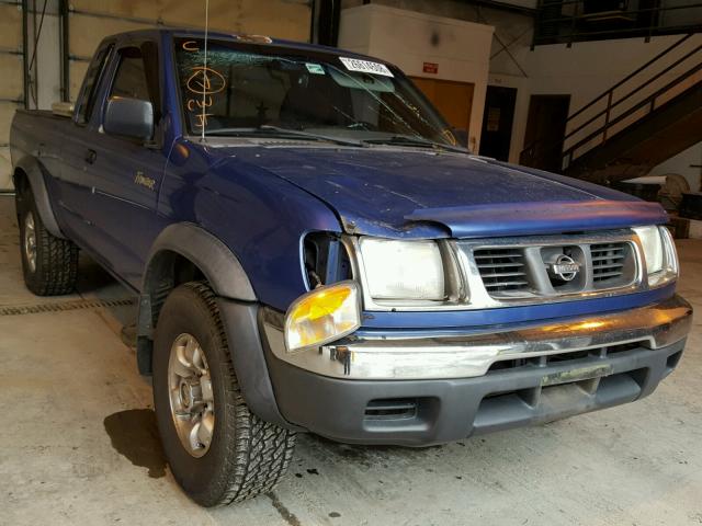 1N6ED26Y3XC300222 - 1999 NISSAN FRONTIER K BLUE photo 1