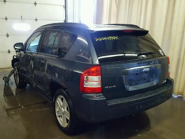 1J8FF47W68D541139 - 2008 JEEP COMPASS SP BLUE photo 3