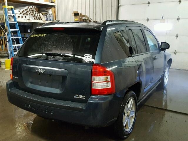 1J8FF47W68D541139 - 2008 JEEP COMPASS SP BLUE photo 4