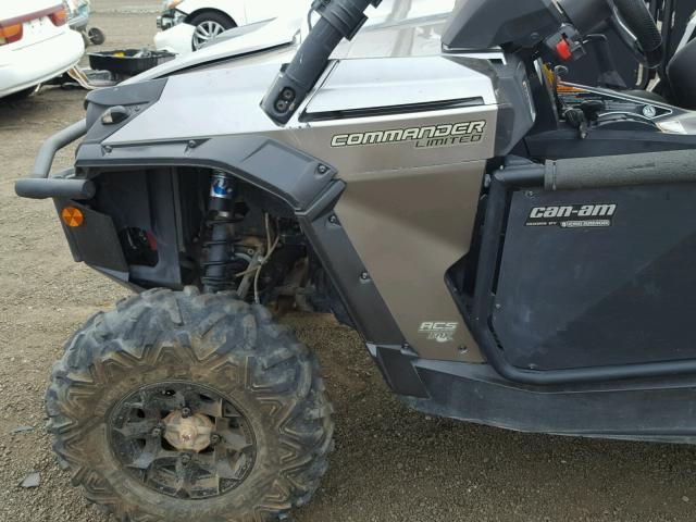 3JBKVXP15CJ001541 - 2012 CAN-AM COMMANDER GRAY photo 10