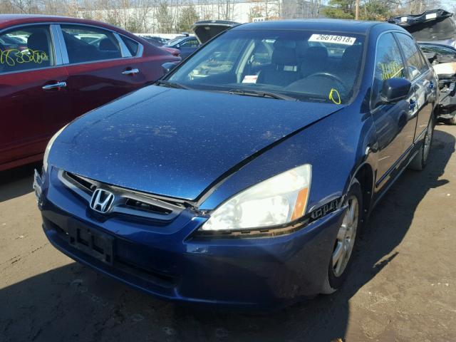 1HGCM66575A025987 - 2005 HONDA ACCORD EX BLUE photo 2