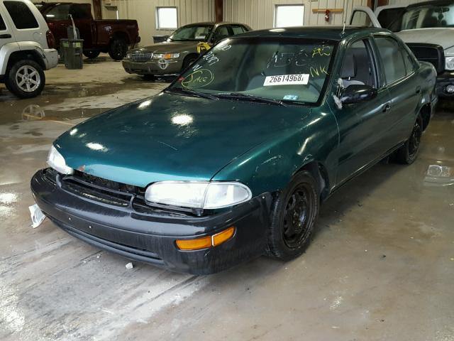 1Y1SK5266TZ027121 - 1996 GEO PRIZM BASE მწვანე ფოტო 2