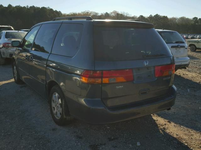 5FNRL18033B153633 - 2003 HONDA ODYSSEY EX GREEN photo 3