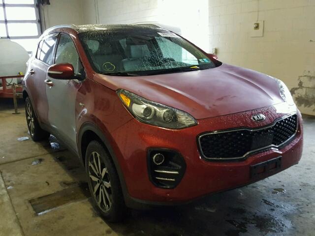 KNDPNCAC2H7221824 - 2017 KIA SPORTAGE E MAROON photo 1