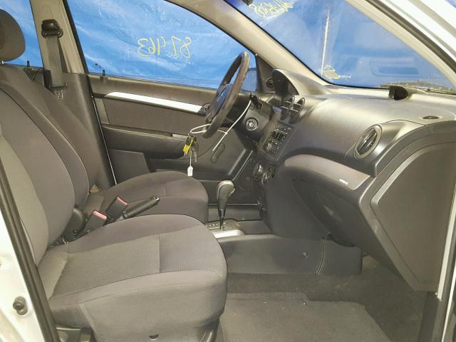 KL1TD56687B103408 - 2007 CHEVROLET AVEO BASE Srebrny zdjęcie 5