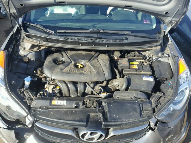 KMHDH4AE1DU756698 - 2013 HYUNDAI ELANTRA GL GRAY photo 7