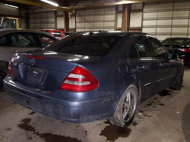 WDBUF56J06A964208 - 2006 MERCEDES-BENZ E 350 BLUE photo 4